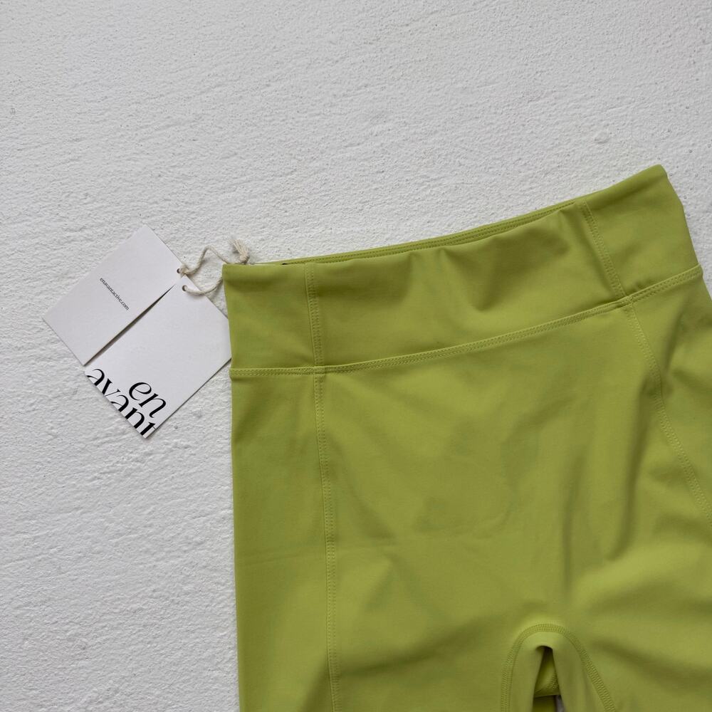 Carbon38 Enavant Piper Biker Shorts Green, Size Small - Picture 2 of 6